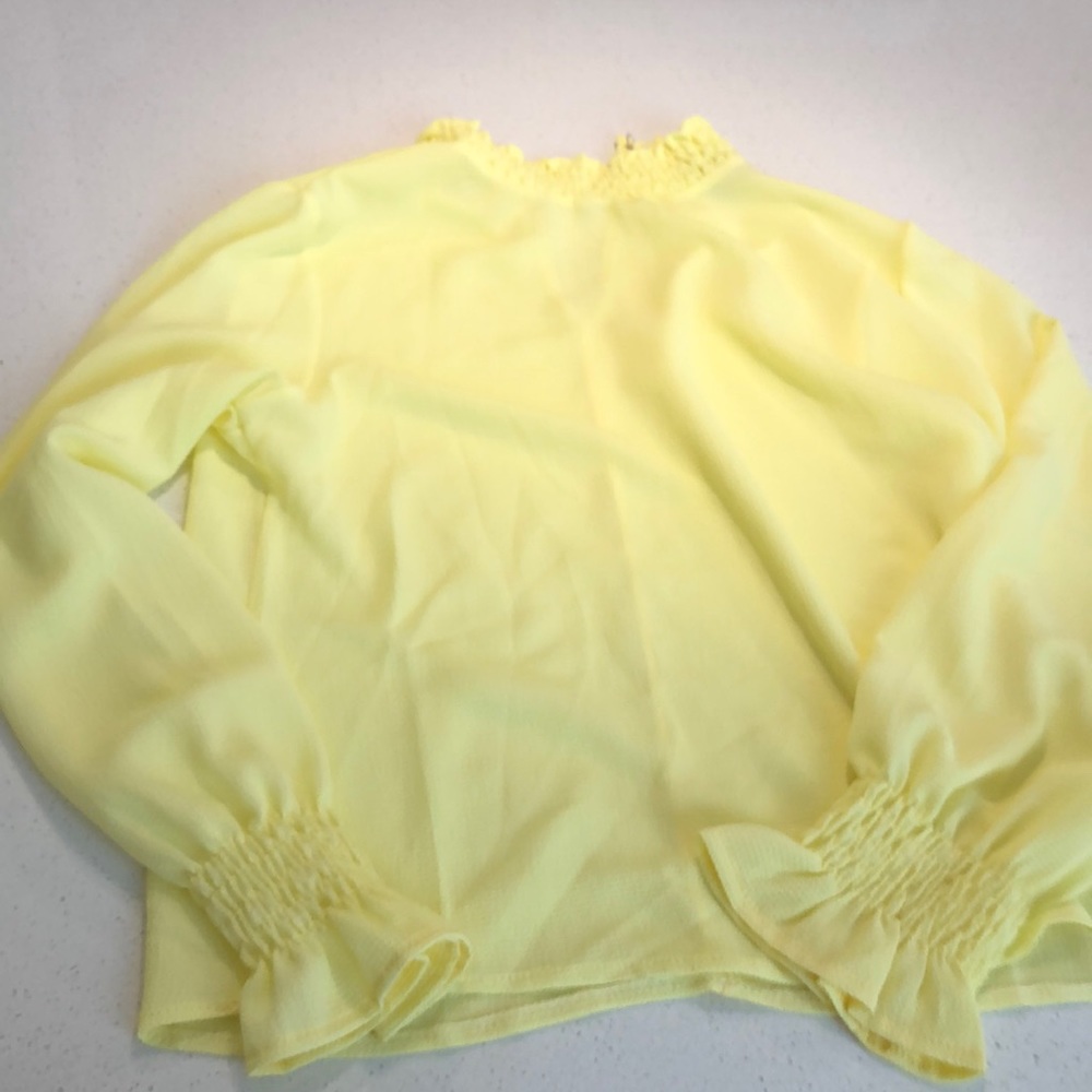 Pastel yellow blouse